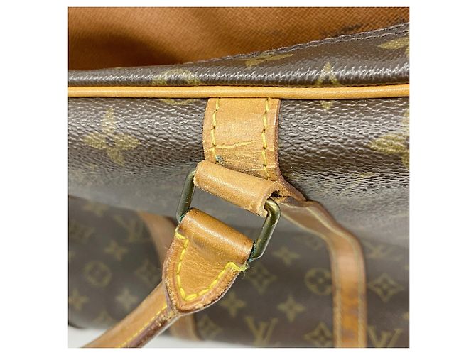 Borsa Louis Vuitton Monogram Port Document Voyage Marrone - vista 7