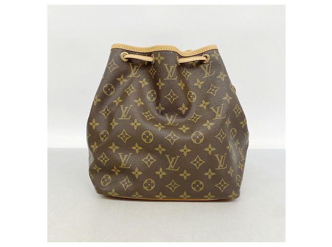 Noe Borsa a tracolla Louis Vuitton Monogram Petit Noé Marrone - vista 10