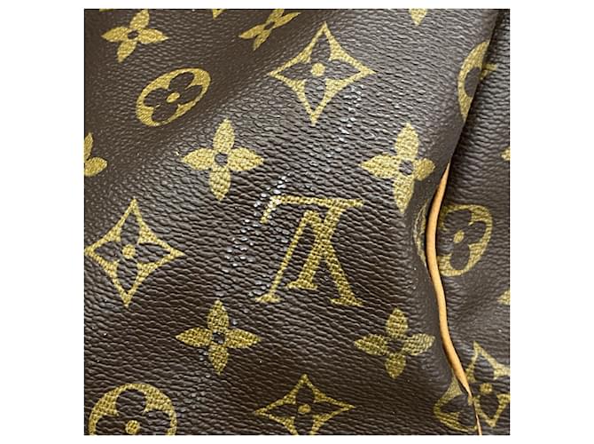 Louis Vuitton Brown Boston Monogram Keepall 55 Marrone - vista 10