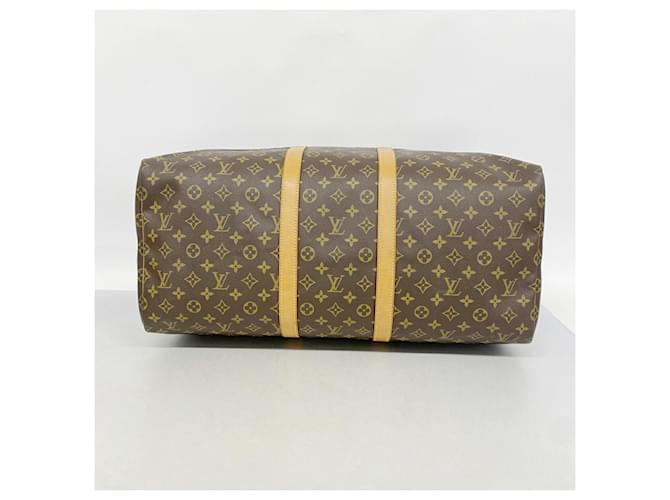 Louis Vuitton Brown Boston Monogram Keepall 55 Marrone - vista 3