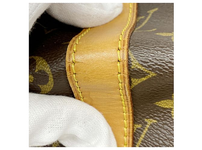 Louis Vuitton Brown Boston Monogram Keepall 55 Marrone - vista 7