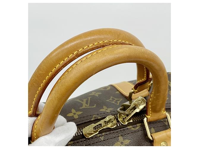 Louis Vuitton Brown Boston Monogram Keepall 55 Marrone - vista 8