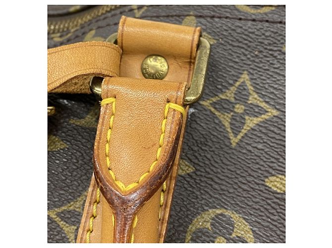 Louis Vuitton Brown Boston Monogram Keepall 55 Marrone - vista 9
