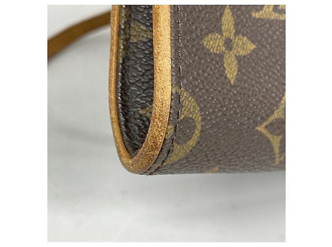 Borsa a tracolla Louis Vuitton Monogram Pochette Twin GM Marrone - vista 6
