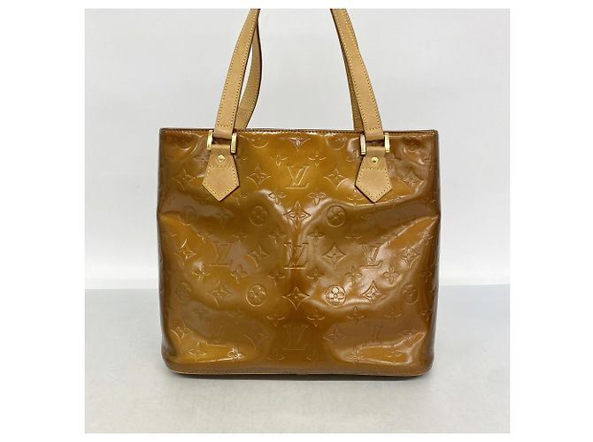Borsa Tote Louis Vuitton Vernis Houston Bronzo - vista 11