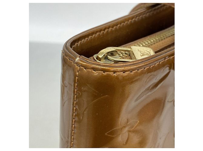 Borsa Tote Louis Vuitton Vernis Houston Bronzo - vista 7