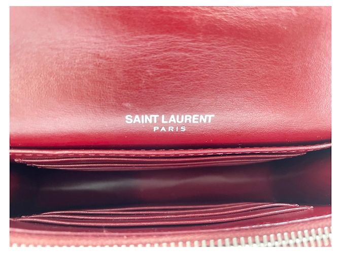 Borsa a tracolla Yves Saint Laurent Paris Sunset Rosso - vista 12