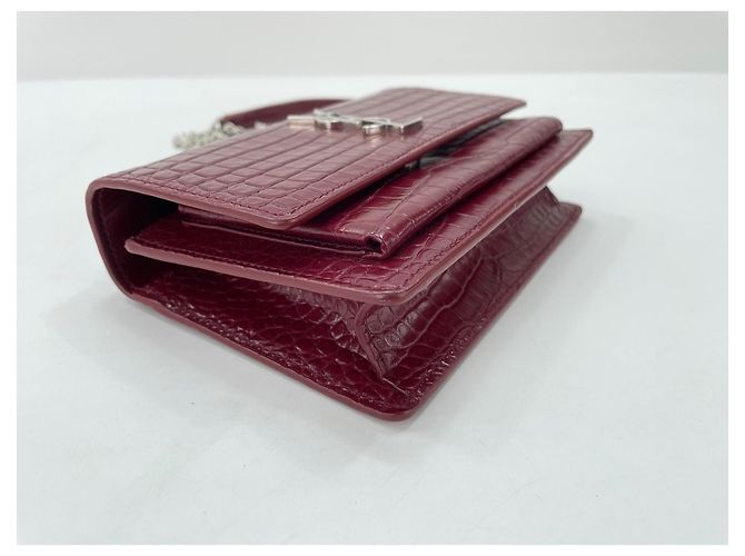 Borsa a tracolla Yves Saint Laurent Paris Sunset Rosso - vista 8