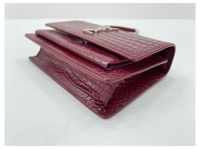 Borsa a tracolla Yves Saint Laurent Paris Sunset Rosso - vista 9