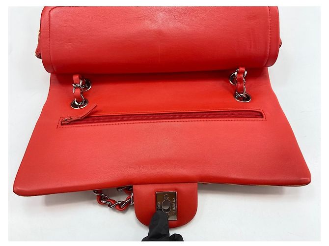 Borsa a tracolla Chanel a righe arancioni Arancione - vista 11
