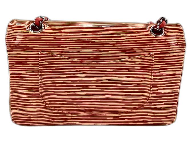 Borsa a tracolla Chanel a righe arancioni Arancione - vista 3