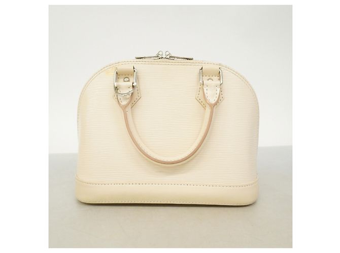 Borsa a mano Louis Vuitton Alma BB in pelle Epi Bianco - vista 14