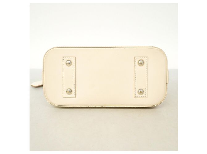 Borsa a mano Louis Vuitton Alma BB in pelle Epi Bianco - vista 3