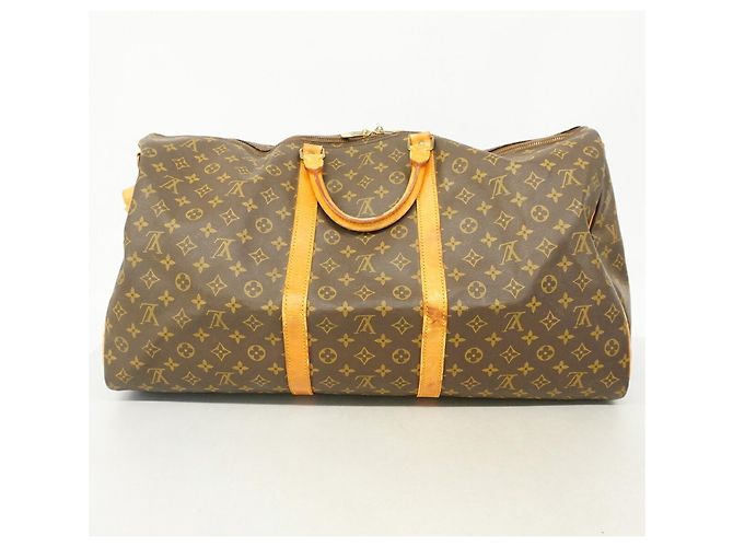 Louis Vuitton Boston Monogram Keepall Bandoulière 60 Marrone - vista 13