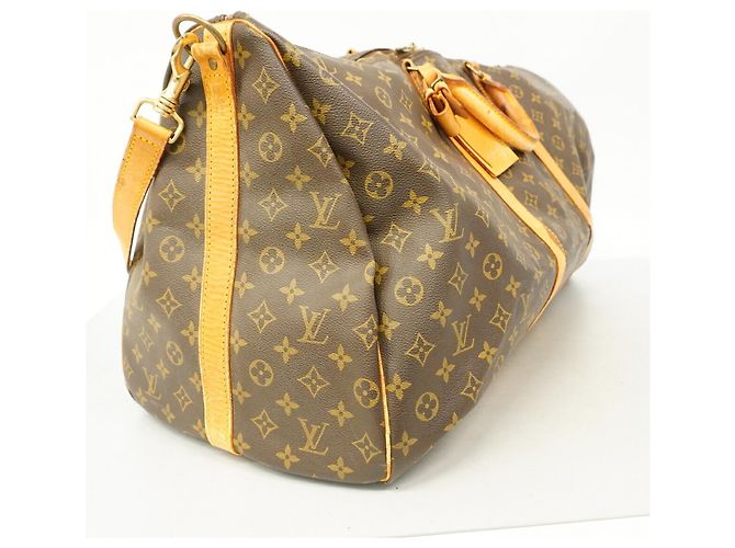 Louis Vuitton Boston Monogram Keepall Bandoulière 60 Marrone - vista 2