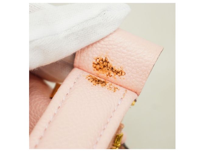 Borsa Louis Vuitton Monogram Empreinte Marshmallow PM Rosa - vista 6