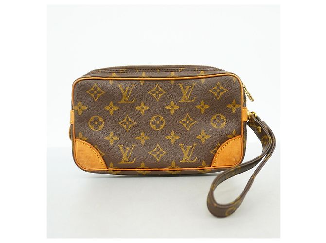 Borsa a pochette Louis Vuitton Monogram Marly Dragonne PM Marrone - vista 10