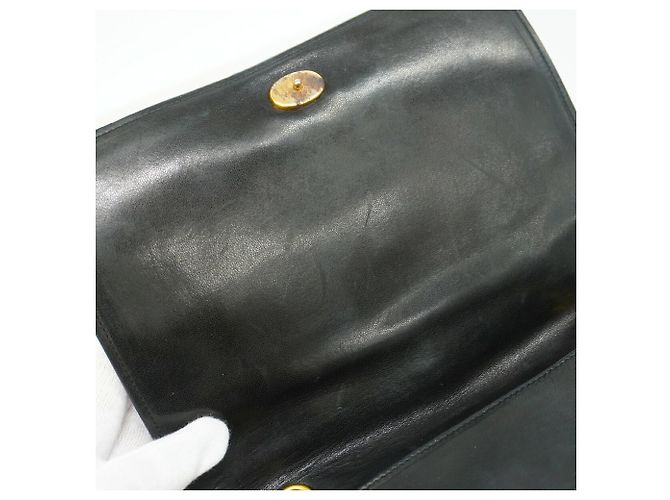 Borsa a tracolla Chanel in pelle di agnello Nero - vista 11