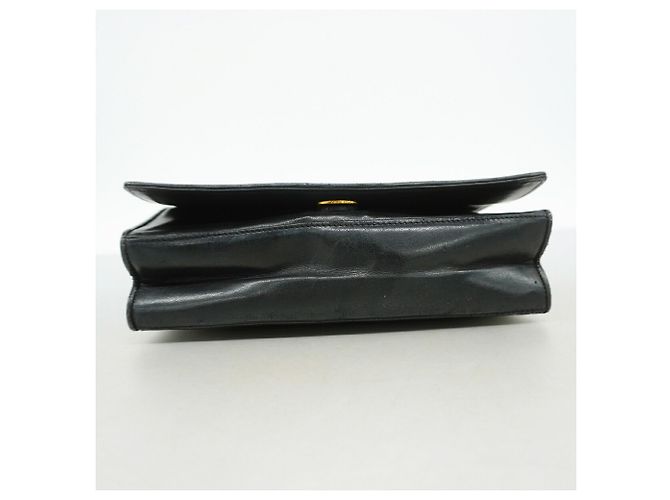 Borsa a tracolla Chanel in pelle di agnello Nero - vista 3