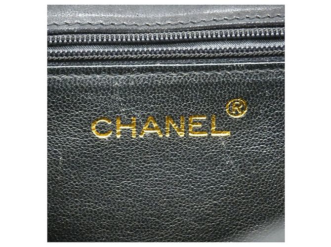 Borsa a tracolla Chanel in pelle di agnello Nero - vista 5