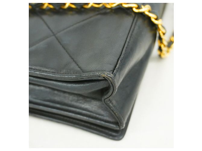 Borsa a tracolla Chanel in pelle di agnello Nero - vista 6