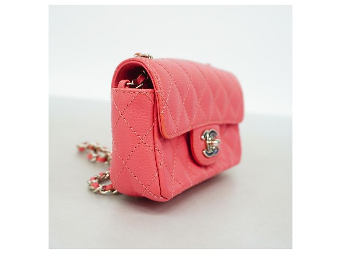 Borsa a tracolla Chanel rosa - vista 2