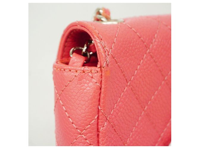 Borsa a tracolla Chanel rosa - vista 7
