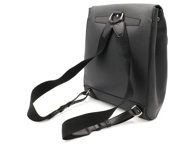 Zaino Louis Vuitton Taiga Cassia Nero Grigio - vista 3