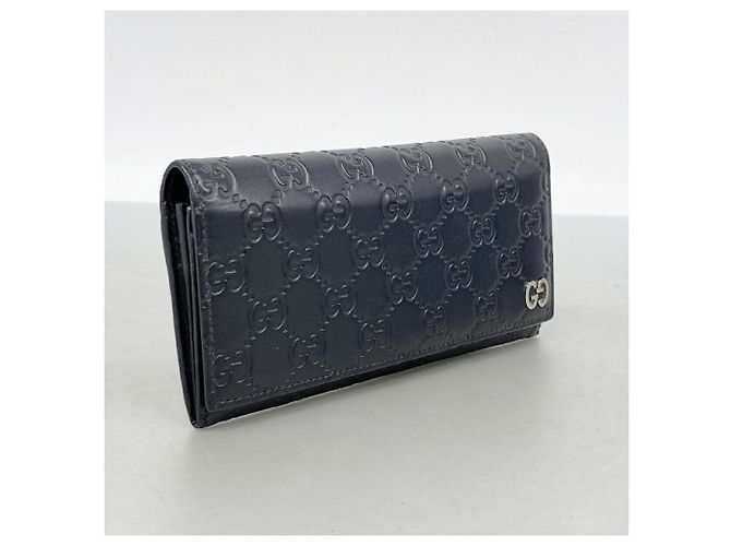 Portafoglio lungo Gucci in pelle nera Nero - vista 2