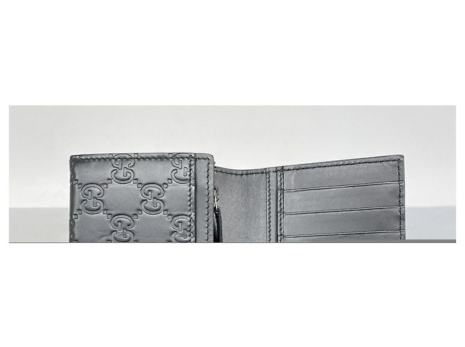 Portafoglio lungo Gucci in pelle nera Nero - vista 3