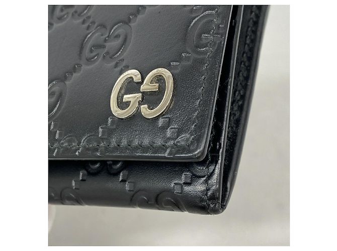 Portafoglio lungo Gucci in pelle nera Nero - vista 6
