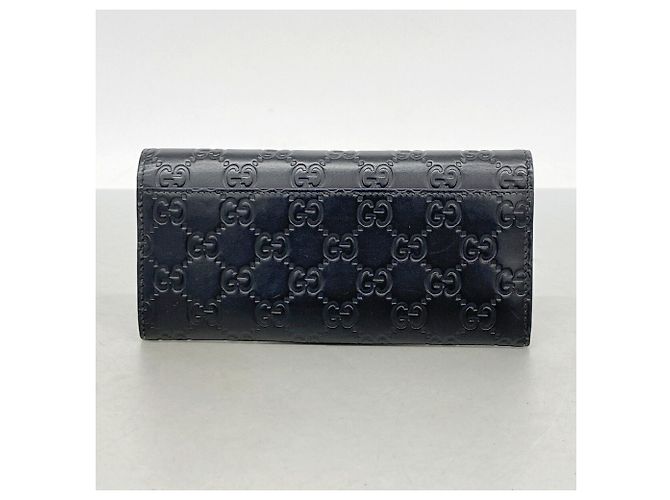 Portafoglio lungo Gucci in pelle nera Nero - vista 7