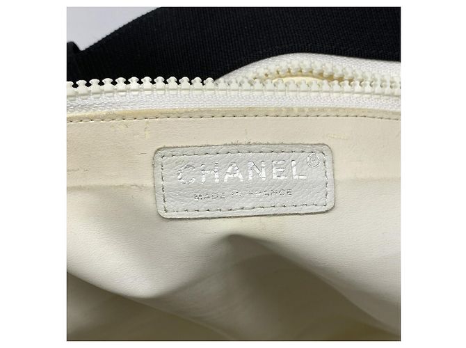 Chanel Shopper aus Canvas in Navy Marineblau - Ansicht 5