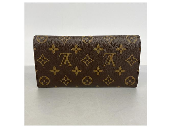 Louis Vuitton Monogram Portefeuille Emilie Long Wallet Rosso - vista 10