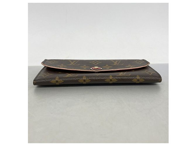 Louis Vuitton Monogram Portefeuille Emilie Long Wallet Rosso - vista 2