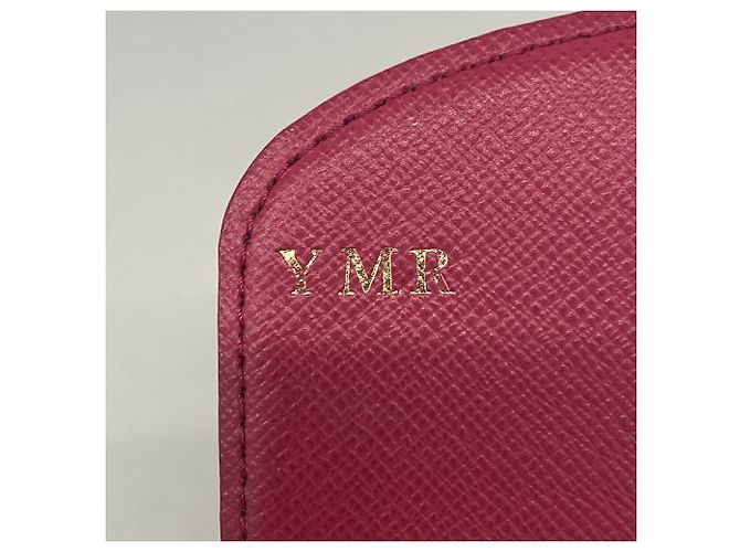 Louis Vuitton Monogram Portefeuille Emilie Long Wallet Rosso - vista 5
