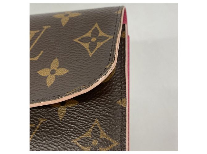 Louis Vuitton Monogram Portefeuille Emilie Long Wallet Rosso - vista 7