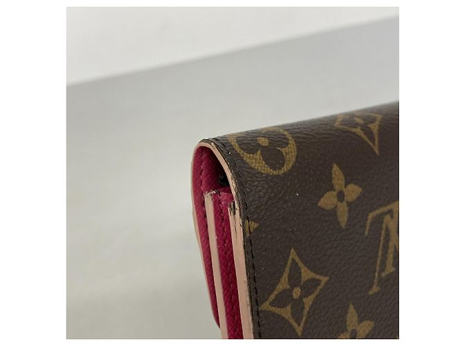 Louis Vuitton Monogram Portefeuille Emilie Long Wallet Rosso - vista 8