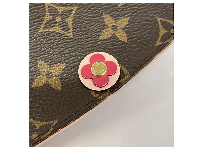 Louis Vuitton Monogram Portefeuille Emilie Long Wallet Rosso - vista 9