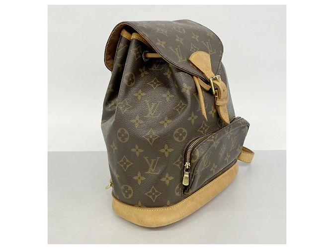 Zaino Louis Vuitton Monogram Montsouris MM Marrone - vista 2
