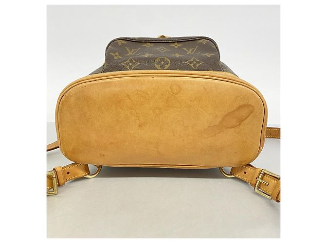 Zaino Louis Vuitton Monogram Montsouris MM Marrone - vista 3