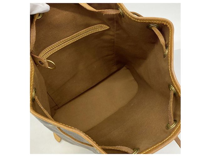 Zaino Louis Vuitton Monogram Montsouris MM Marrone - vista 4
