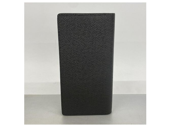 Louis Vuitton Taiga Portefeuille Brazza Long Wallet Nero - vista 7