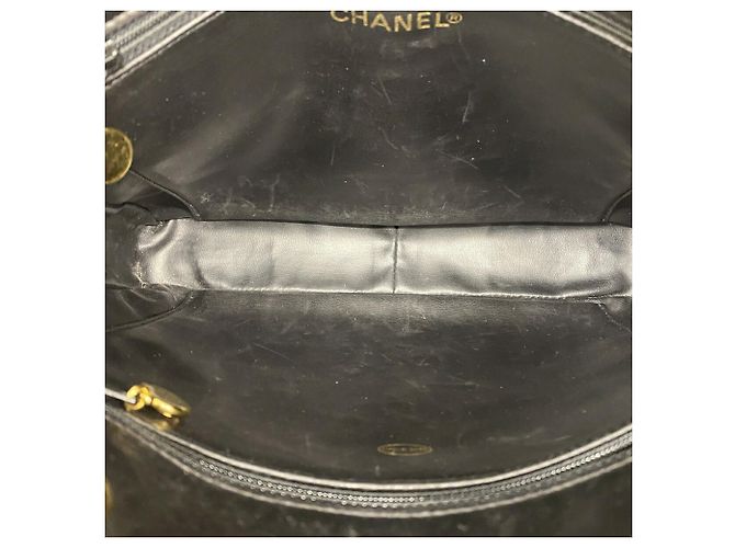 Chanel Matelassé Lammleder Chain Tote Bag Schwarz - Ansicht 4