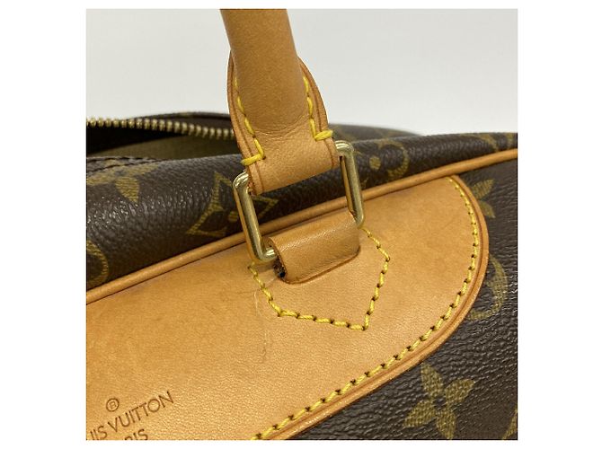 Borsa Louis Vuitton Monogram Deauville Marrone - vista 10