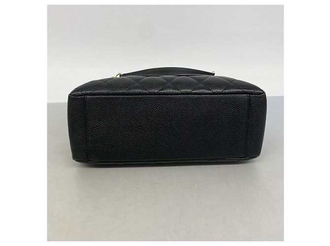 Borsa Tote Chanel in pelle di vitello martellata nera Nero - vista 3