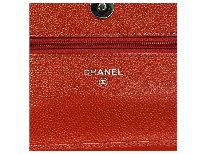 Portafoglio a spalla con catena Chanel Matelassé Rosso - vista 5