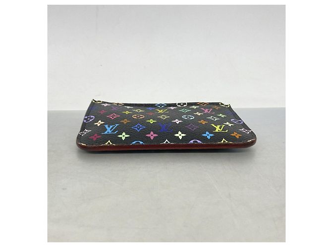 Louis Vuitton Monogram Multicolor Pochette Clé M93735 Nero Rosso - vista 2