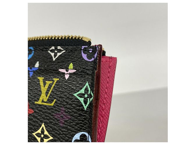 Louis Vuitton Monogram Multicolor Pochette Clé M93735 Nero Rosso - vista 6