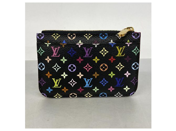 Louis Vuitton Monogram Multicolor Pochette Clé M93735 Nero Rosso - vista 7